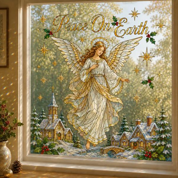 🎄🪟Christmas Classics Scenic Window Sticker – Turn Every Window Into a Christmas View