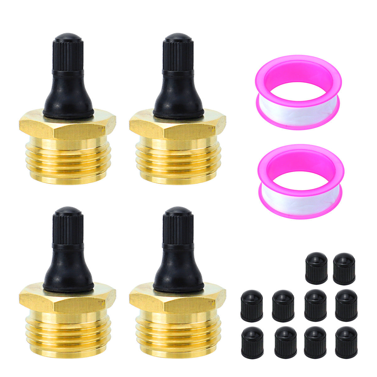 Brass RV Blow Out Plugs with Drain Valve