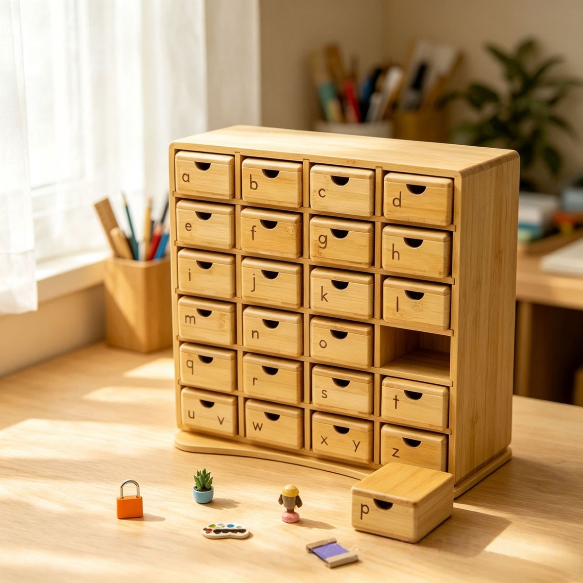 Montessori Phonetic Alphabet Cabinet