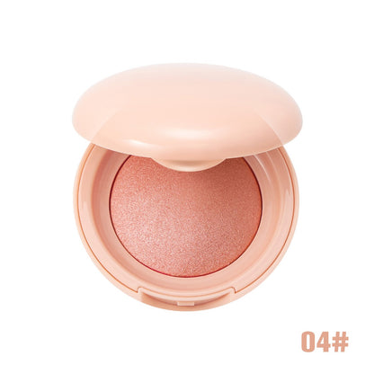 🍑 Silky Pearlescent Powder Blush | Hydrating Waterproof Luminous Cheek Blush Compact