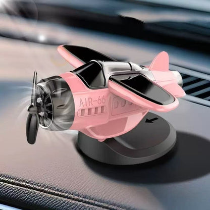 🔥Solar powered airplane shaped car ornaments
