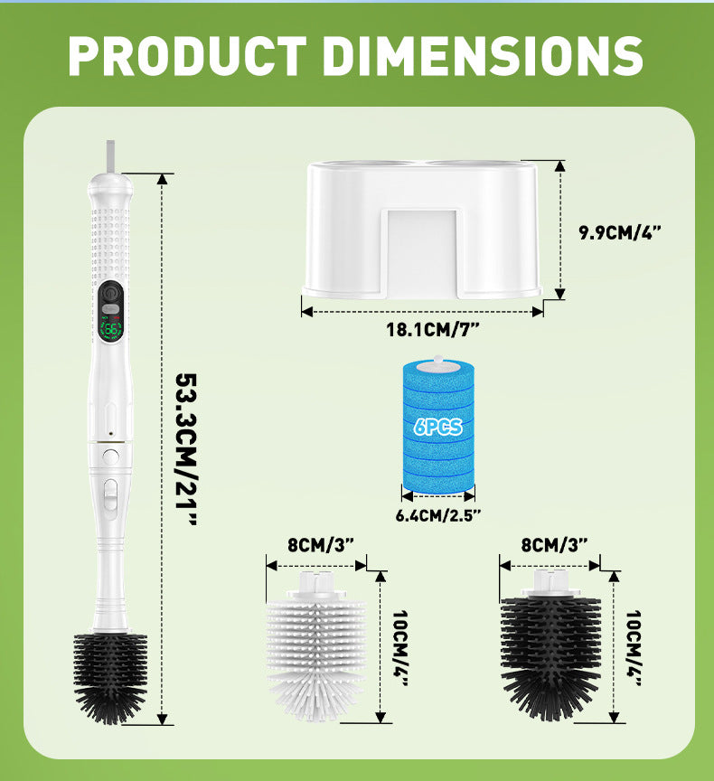 🧼 Electric Toilet Brush, Rechargeable 360° Cleaning Brush