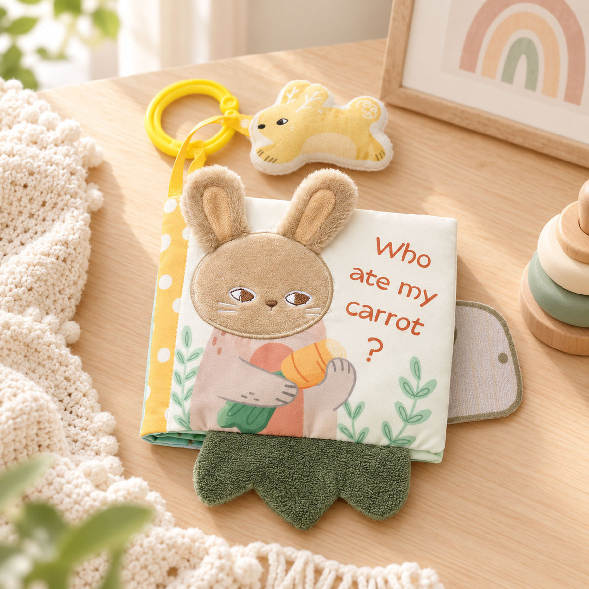 🌿Sensory Peekaboo Fabric Book for Infants