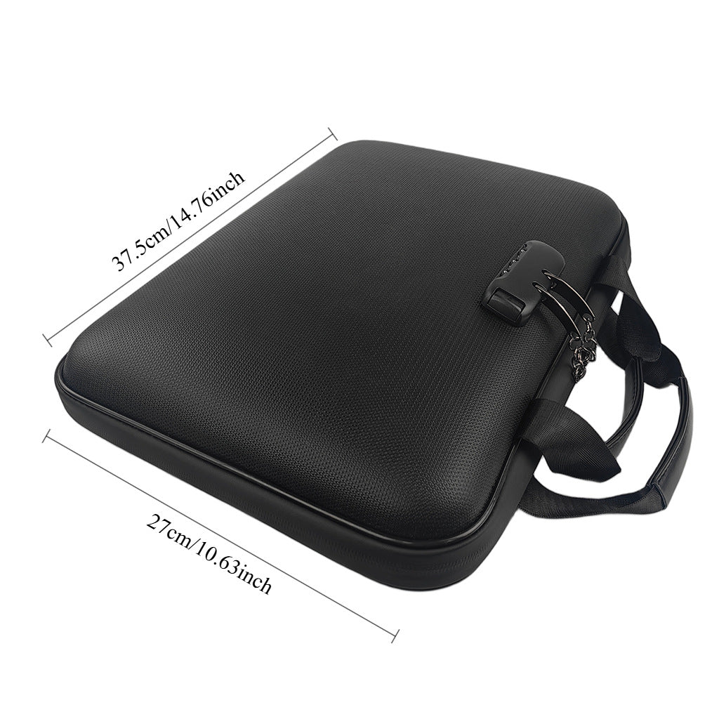 🔥 Fireproof Document Bag With Lock & Removable Accordion Folder