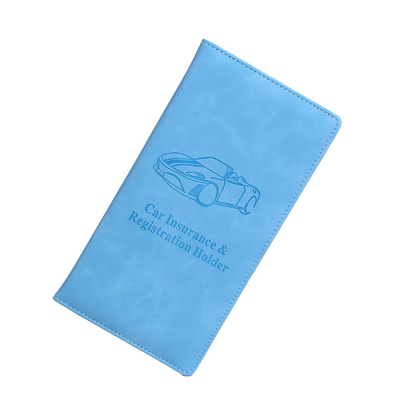 🚗 Car Registration & Insurance Document Holder | Premium PU Leather Vehicle Document Wallet