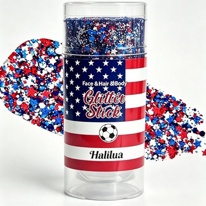 🦅4th of July Glitter Stick✨🔔Red, White & Blue Body & Hair Sparkle