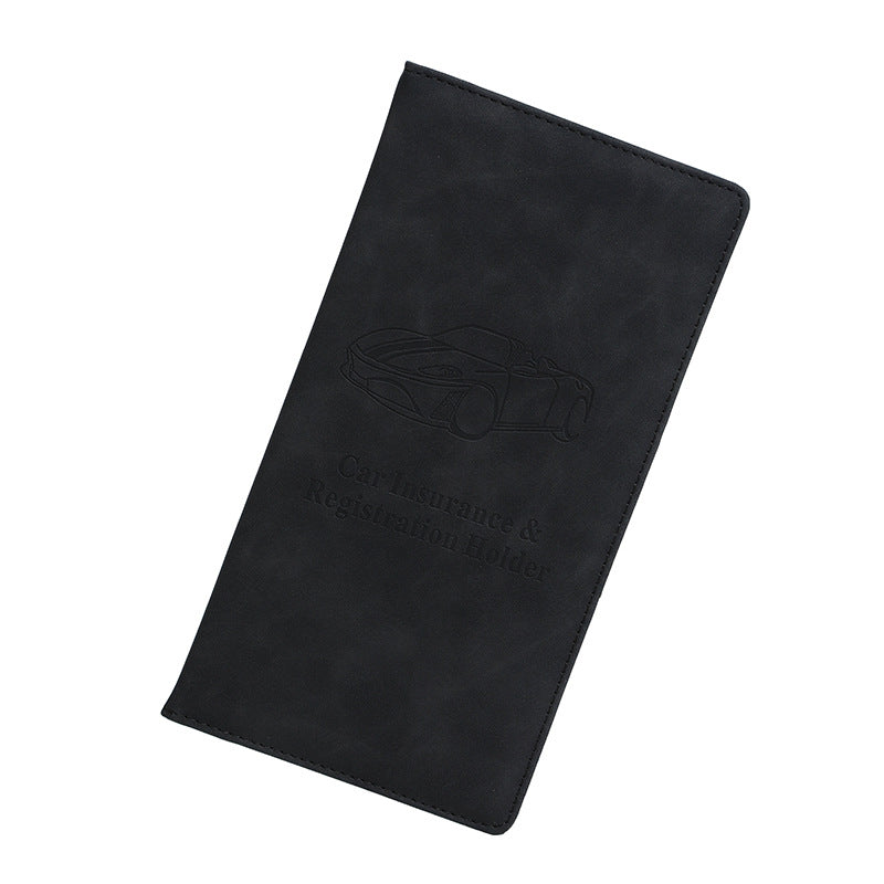 🚗 Car Registration & Insurance Document Holder | Premium PU Leather Vehicle Document Wallet