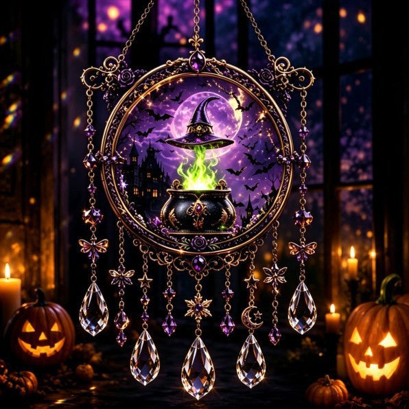 🎁Halloween Special Offer 50% OFF –🏰🎃Halloween Light-Catching Hanging Ornament