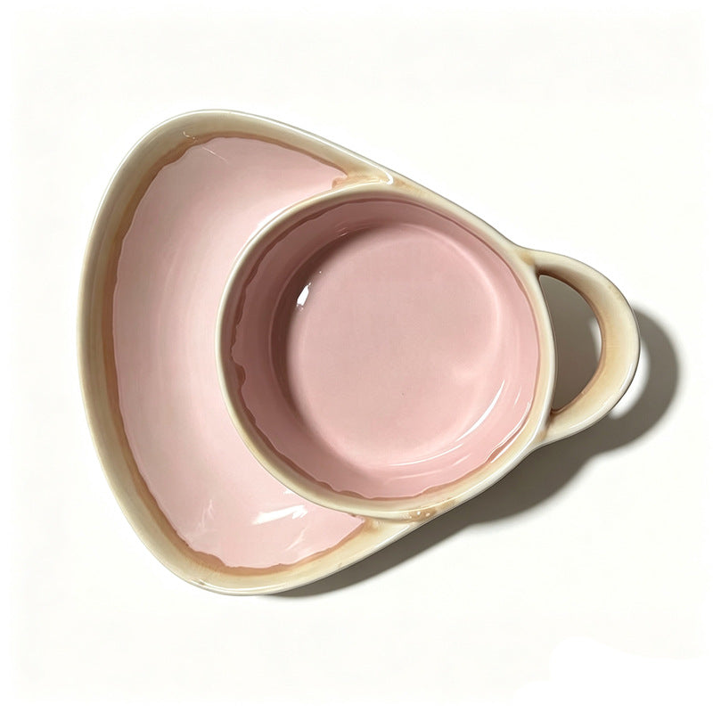 🍚Divided Ceramic Soup & Side Bowl-2‑in‑1 Ergonomic Ceramic Bowl For Soup, Snacks & Casual Meals