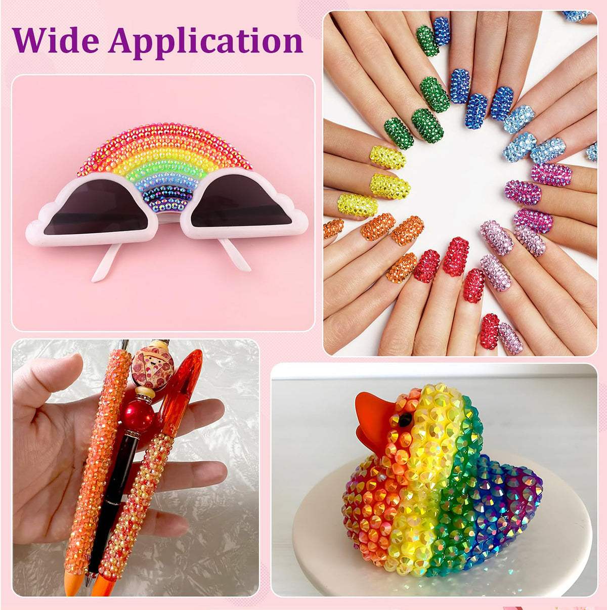 ✨DIY Bedazzling Rhinestone Kit-Suitable for decorating crafts, water bottles, shoes, and phone cases.