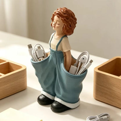 ✨Cute Girl Figurine Planter & Desktop Storage Holder
