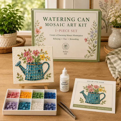 🪴 Garden Mosaic Art Craft Kit | Beginner Friendly DIY Glass Tile Mosaic Painting Set