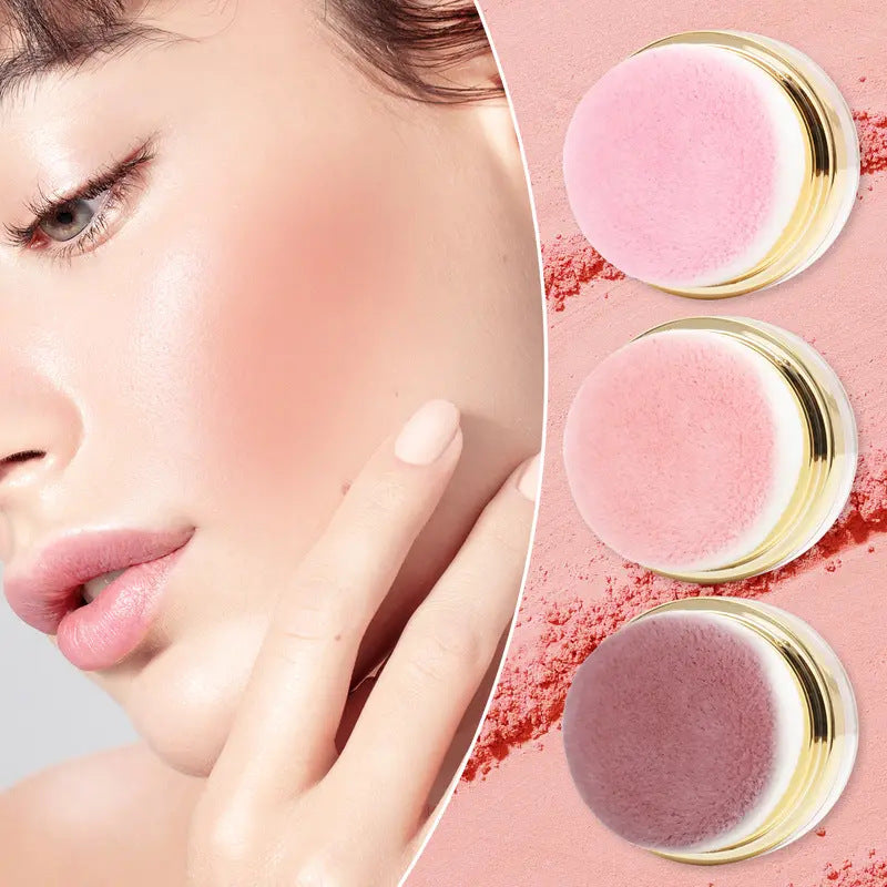 💄3-in-1 Loose Powder Blush – Blush for the time-strapped; quick application; includes a small mirror.