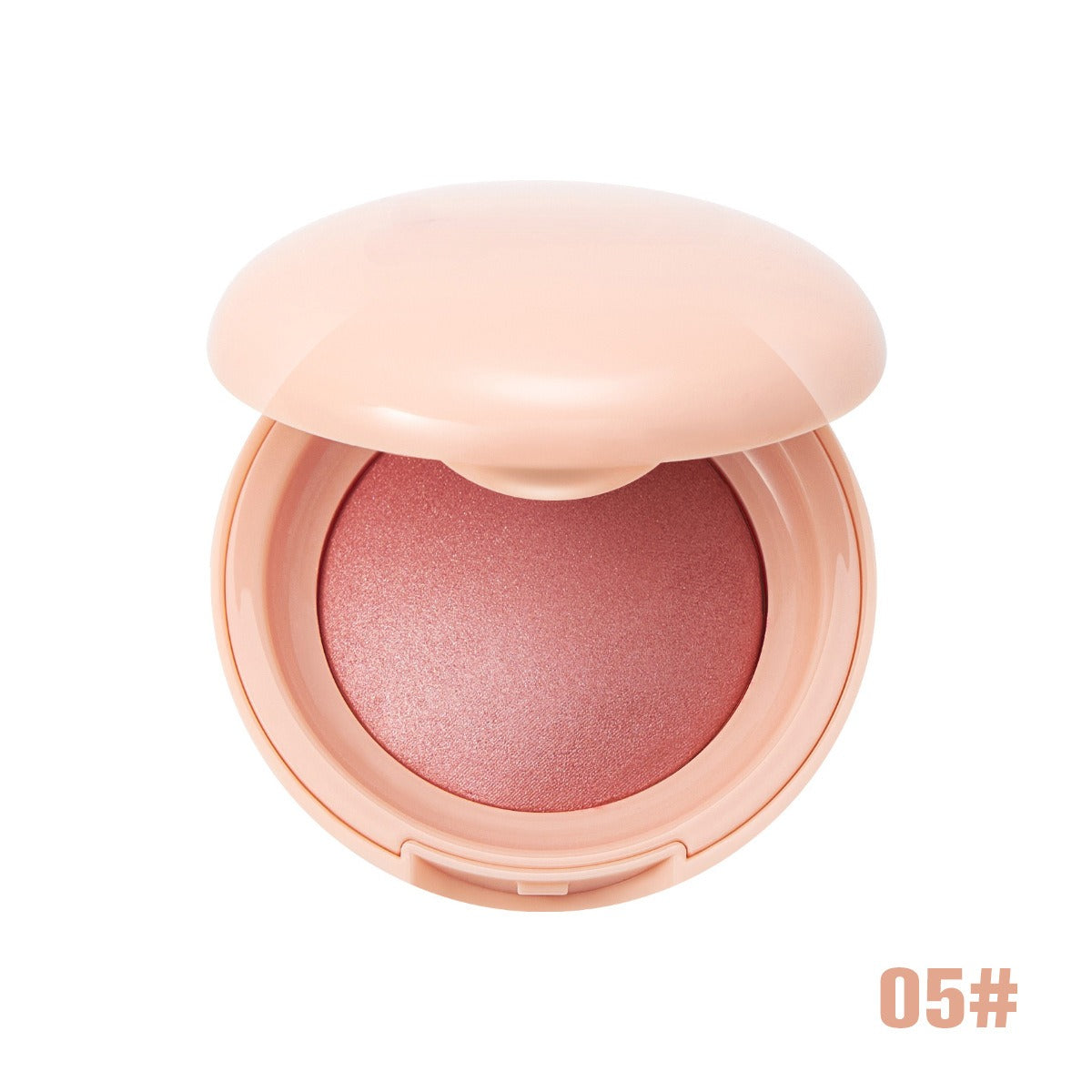 🍑 Silky Pearlescent Powder Blush | Hydrating Waterproof Luminous Cheek Blush Compact