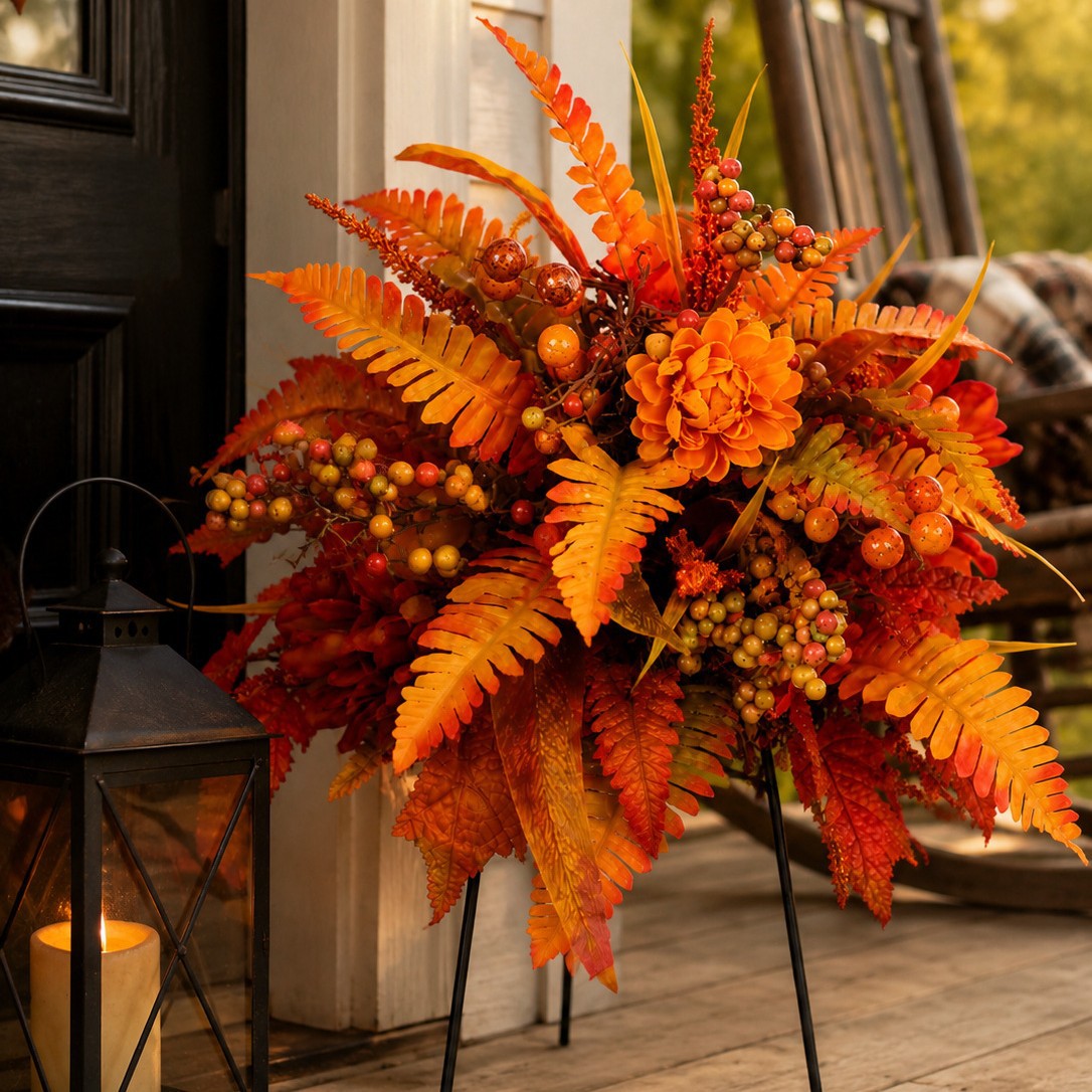 💥Hot Sale 49% off 🍂 Autumn Harvest Floral Garden Stake Arrangement
