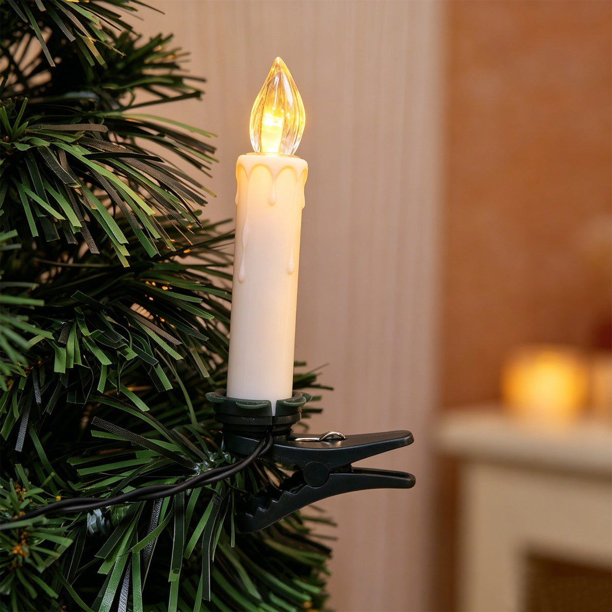 🔥Last Day 50% OFF-🕯️🎄 Flameless Christmas Candle Clip Lights