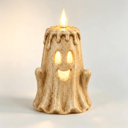 👻Ghost LED Candle Set | Halloween Spooky Ghost Decor