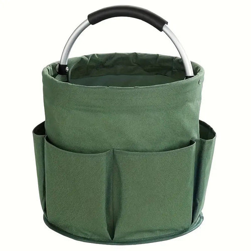 Fold‑able Garden Tool Storage Bucket Bag-All‑purpose Portable Organizer For Outdoor Daily‑use