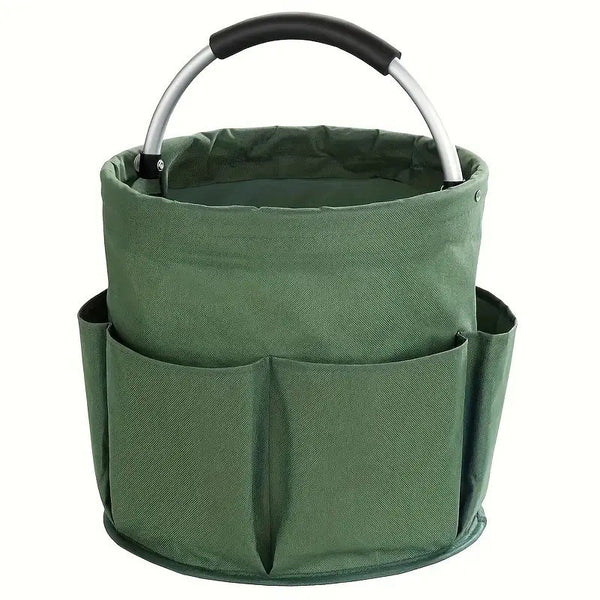Fold‑able Garden Tool Storage Bucket Bag-All‑purpose Portable Organizer For Outdoor Daily‑use
