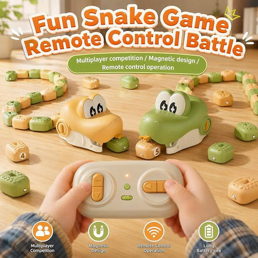 🐍 Remote Control Magnetic Snake Battle Toy | Family Multiplayer Game