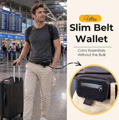 💼✨Slim Belt Wallet — Ultra-Slim Hidden Carry System for Everyday Essentials🛫