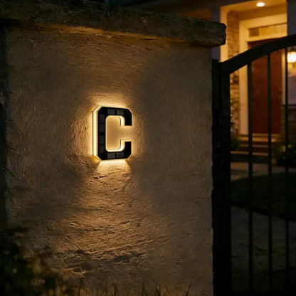 ☀️ Solar LED Illuminated House Numbers