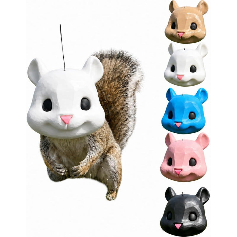 🐿️Squirrel Head Feeder - Big Funny Animal Head Squirrel Feeder for Outdoor Garden