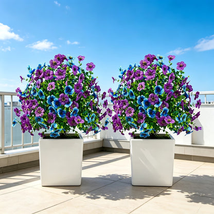 Artificial Outdoor Fake Flowers with Ground Stake
