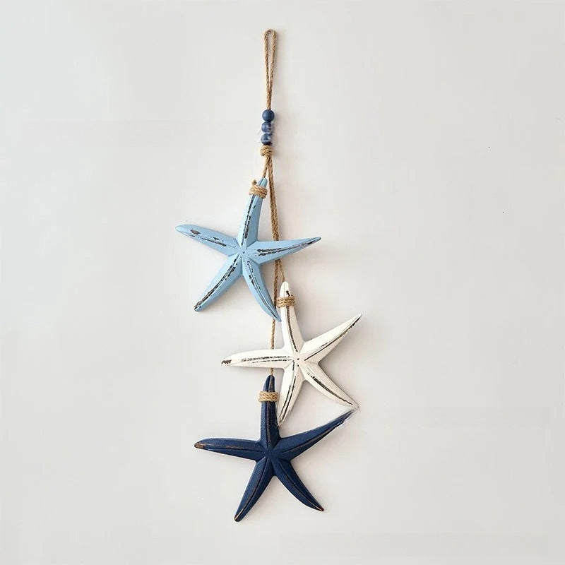 ⭐2026 HOT SALE🐟🌊Lighted Coastal Wooden Starfish & Fish Hanging Decor