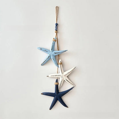 ⭐2026 HOT SALE🐟🌊Lighted Coastal Wooden Starfish & Fish Hanging Decor