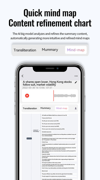 🎙 AI Smart Magnetic Bluetooth Voice Recorder | Real-Time Transcription & 60-Language Translation