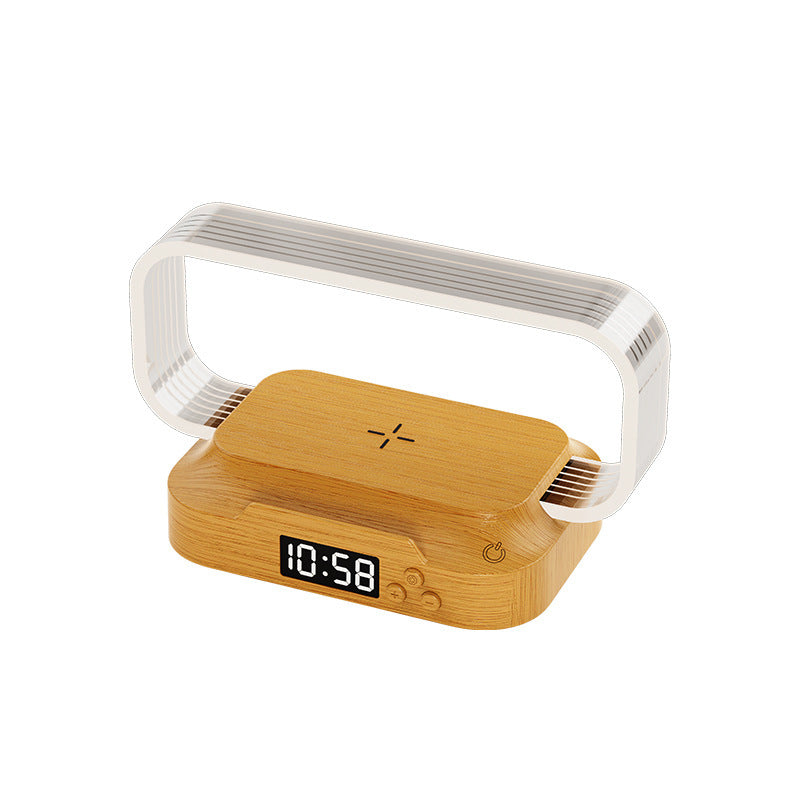 💡⚡Multifunctional Bedside Wireless Charging Night‑Light Station