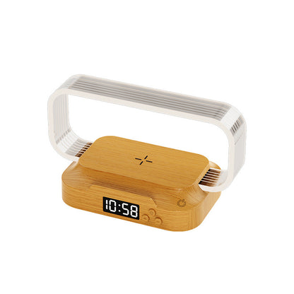 💡⚡Multifunctional Bedside Wireless Charging Night‑Light Station