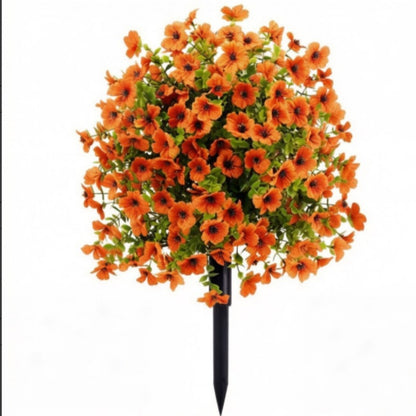 Artificial Outdoor Fake Flowers with Ground Stake