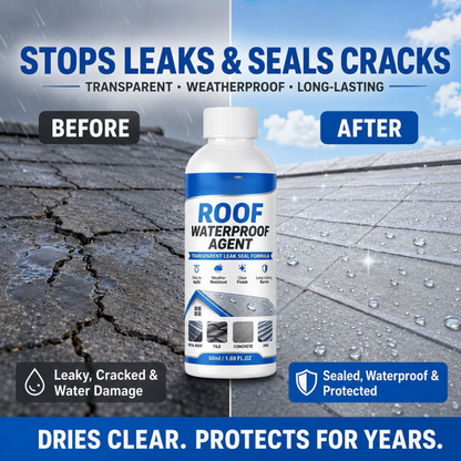Roof Waterproof Agent|Stop roof leaks fast with our transparent leak‑seal formula🏠
