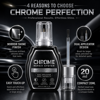 Professional Chrome Repair Pen| Professional Metal Chrome Touch-Up Liquid
