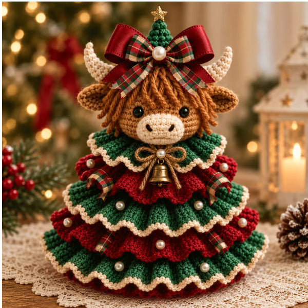 🎄Crochet Animal Christmas Tree DIY Kit – Stitch a Little Christmas Magic