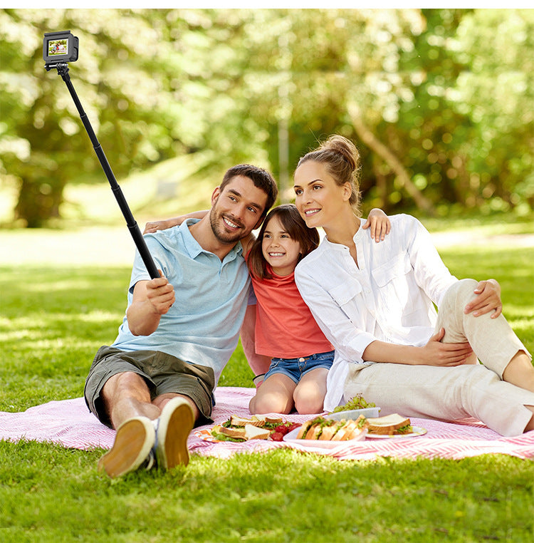 🚴Motorcycle & Bike Handlebar Camera Mount with Telescopic Selfie Stick | Cycling POV Recording Bracket