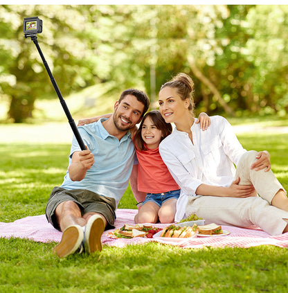 🚴Motorcycle & Bike Handlebar Camera Mount with Telescopic Selfie Stick | Cycling POV Recording Bracket