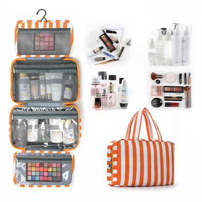 🎀 Hanging Travel Toiletry Bag | Multi-Compartment Waterproof Makeup Organizer