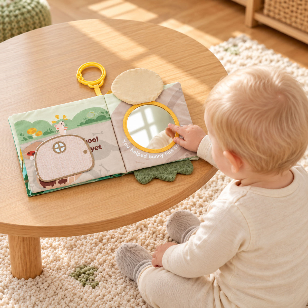 🌿Sensory Peekaboo Fabric Book for Infants