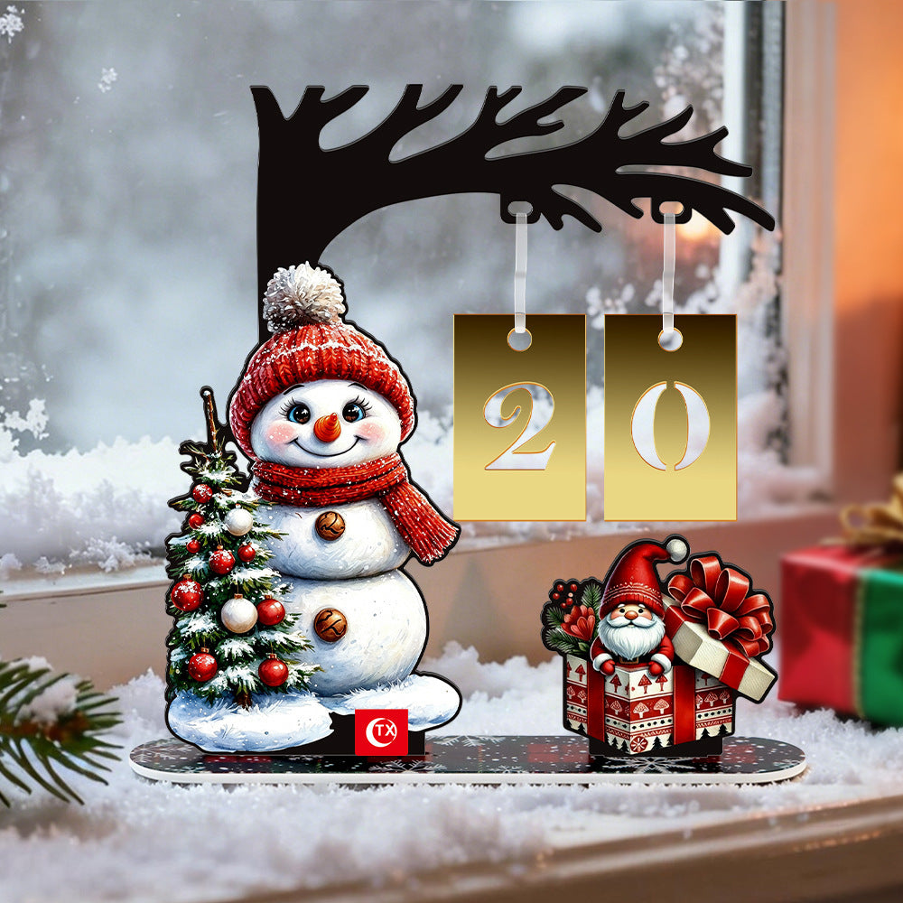 🎄 Christmas Advent Countdown Calendar | Reusable Tabletop Decor