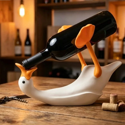 Funny Anti-Gravity Duck Wine Rack