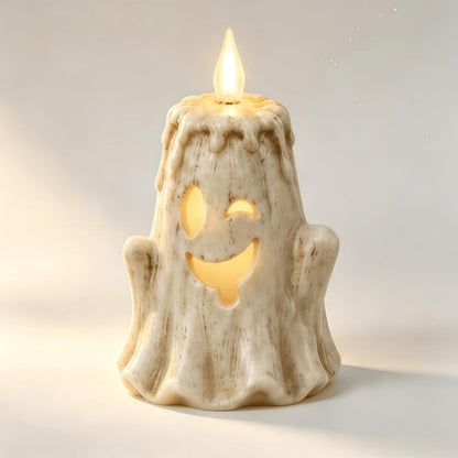 👻Ghost LED Candle Set | Halloween Spooky Ghost Decor