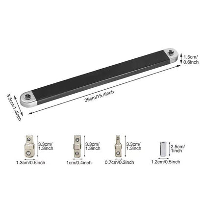 🔧Impact-Ready Offset Wrench Extender with Universal Drive Adapters for Tight Spaces