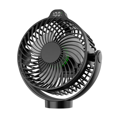🧲 Multi-Function Magnetic Rechargeable Mini Fan with Night Light & Remote Control