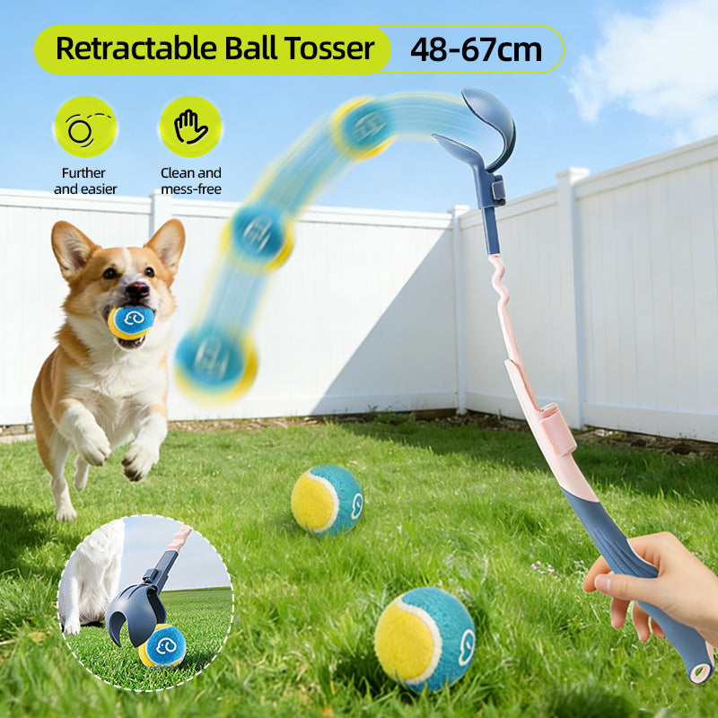 🐶 Adjustable Dog Ball Launcher | Pet Ball Tosser