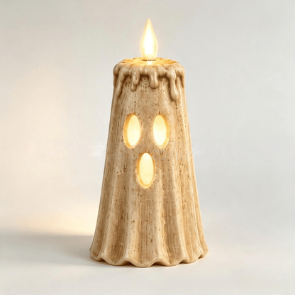 👻Ghost LED Candle Set | Halloween Spooky Ghost Decor