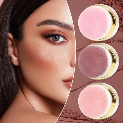 💄3-in-1 Loose Powder Blush – Blush for the time-strapped; quick application; includes a small mirror.
