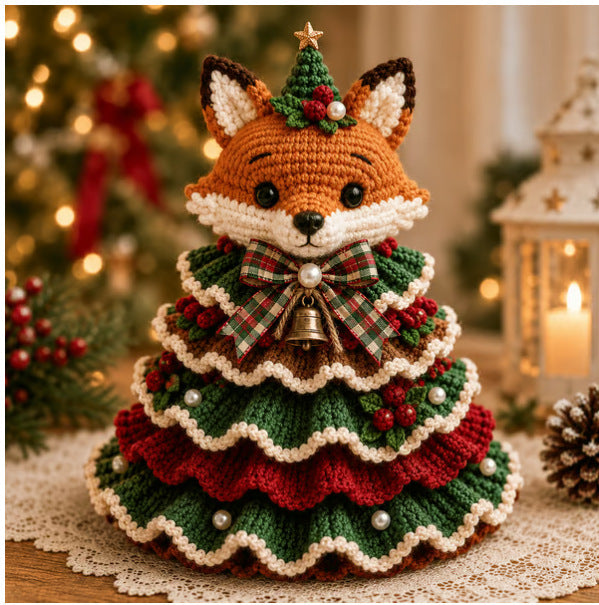 🎄Crochet Animal Christmas Tree DIY Kit – Stitch a Little Christmas Magic